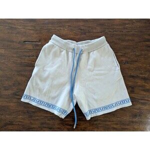 YoungLA Hieroglyph Knitted Shorts Mens Large L White Sweat Lounge Aztec